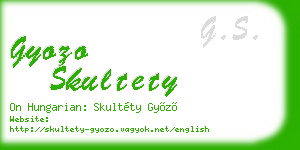 gyozo skultety business card
